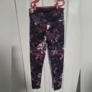 Marika Tek Brand Leggings With Floral Print Size Small.